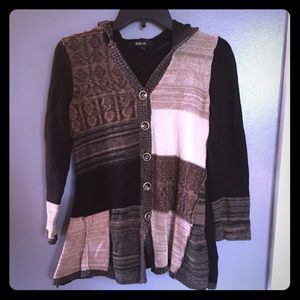 Long sleeve button up sweater jacket like New